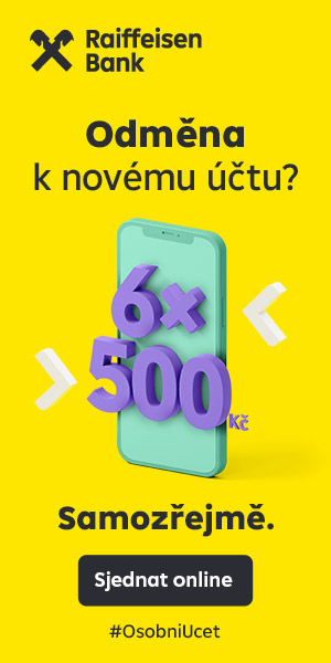 Raiffeisenbank – bonus až 3 000 Kč